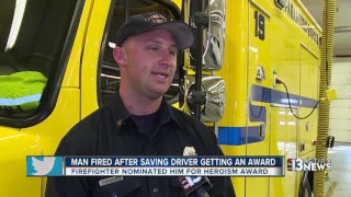 Truck driver awarded for heroic act that cost him his job