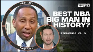 Stephen A. & JJ Redick DEBATE if Nikola Jokic is the BEST big man in NBA history | First Take