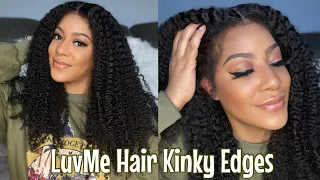 LuvMe Hair Kinky Curly Unit With Kinky EDGES | Big Hair Don’t Care | LuvMe 4C Edge Queen