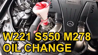 Mercedes-Benz S550 Oil Change (W221 M278)