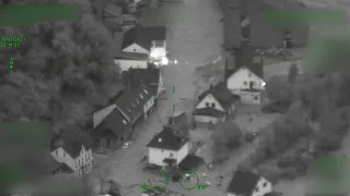 Flut im Ahrtal - Hubschraubervideo 1