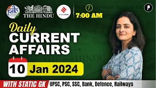 10 January Current Affairs 2024 | Daily Current Affairs | Current Affairs Today