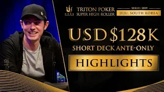 US$ 128k Short Deck Event Highlights - Triton Poker SHR Jeju 2019