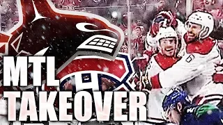 Vancouver Canucks VS Montreal Canadiens - HABS TAKEOVER ROGER'S ARENA (Roussel, Gaudette, Weber)
