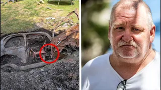 Couple Discovers Buried Car in Backyard – One Day Later, The Husband Leaves