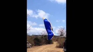 Chinese Paraglider lands in a cactus (BALI)