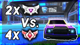 Can 2 Supersonic Legends Beat 4 Grand Champion 1 Players | Rocket League