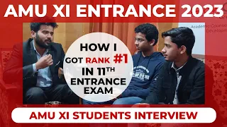 How to crack AMU & JMI XI ENTRANCE | AMU 11 Entrance 2023 | AMU XI Students Interview