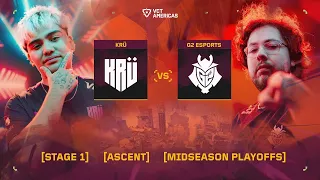 KRÜ Visa vs G2 Esports - VCT Americas Mid-Season Playoffs - Day 2 - Map 2