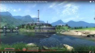 HOW BIG IS THE MAP in The Elder Scrolls IV: Oblivion? Run Across the Map