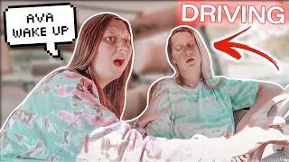 PASSING OUT WHILE DRIVING PRANK ON TWIN SISTER!