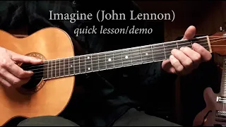 Imagine (John Lennon) - short cover with guitar chords