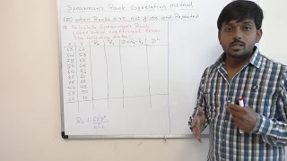 spearman's rank correlation part 3 | Equal Rank Numerical by rank Correlation