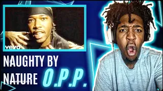 FIRST TIME HEARING NAUGHTY BY NATURE - O.P.P. (Official Music Video) (REACTION)