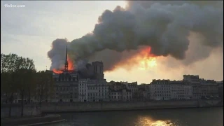 Famous Notre Dame Cathedral in Paris catches fire