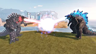 Mechagodzilla 2021 vs Godzilla 2021 Beam Clash | Kaiju Universe