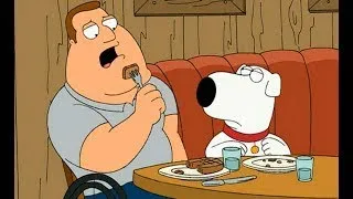 Family Guy - Joe can't finish his steak  ᶜᶜ