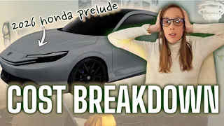 Honda Prelude 2026 | Cost to Own | Cost Breakdown