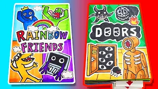 Rainbow Friends🌈 vs DOORS Game Book👁 (Roblox Horror Game)