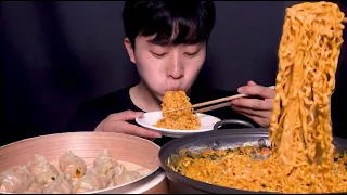 진짜진짜 최근들어 제일 맛있게 먹은 🔥크림진짬뽕 김치만두🔥 먹방 ! ! ! ㆍASMR Korean spicy Noodles &  dumplings Mukbang