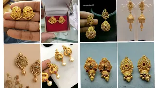 # mediam size gold earring # gold earring collection #trending #viral #youtube