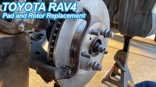 Toyota Rav4 2013 - 2017 Front Brake Pad and Rotor Replacement - How To