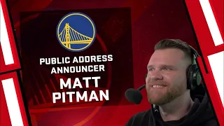 Golden State Warriors PA Announcer: Matt Pitman | NBA 2K22