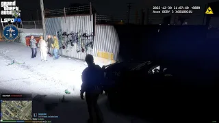 GTA V - LSPDFR 0.4.9🚔 - LSPD/LAPD - Gang Unit Snow Patrol - Gas Station Robbery | Shots Fired - 4K