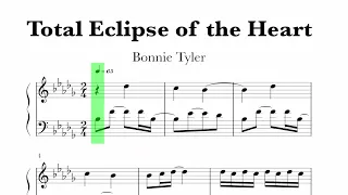 Bonnie Tyler - Total Eclipse of the Heart  Sheet Music