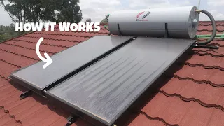 How does a Flat Panel Solar Water Heater Work? (Indirect System Explained)