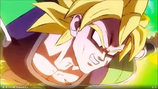 SSJ Blue Goku and Vegeta vs SSJ Broly (Japanese)