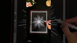 Super EASY Fireworks! 🧨✨ (#shorts #procreate #howtodraw )