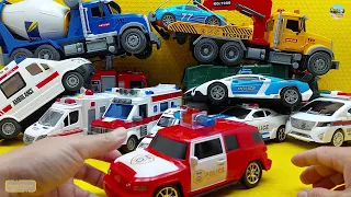 Collection of all kinds of ambulances and transformation car