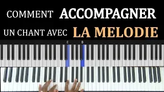 Comment ACCOMPAGNER un chant AVEC LA MELODIE au piano? 🔥 Lesson #25