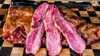 How to Cure and Smoke Beef Bacon | smoked Beef Bacon on the Z Grills 11002B Pellet Grill  | 4K