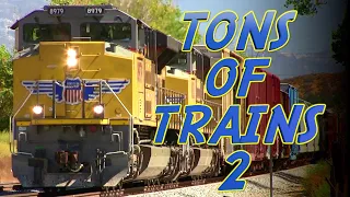 Tons of Trains 2 Diesel and Steam Train Compilation Northern and Southern California