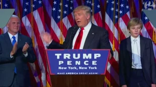 Donald Trump's victory speech in full – video