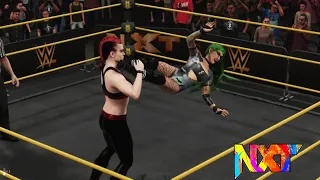 WWE 2K19: NXT SHOTZI BLACKHEART vs JAZZY GABERT (IO SHIRAI AND RAQUEL GONZALEZ AT RINGSIDE)