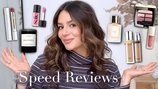 SPEED REVIEW & UPDATES: 37 PRODUCTS || Every Makeup I Tested In The Past 2 Months || Tania B Wells
