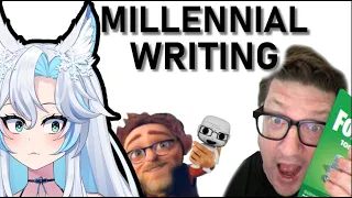 【 VTuber 】REACTS:  Milenial Writing by ShreddedNerd