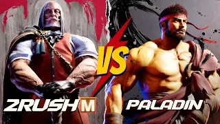 Modern JP (2RUSH) vs. Ryu (Paladin) - SF6 Masters - Modern Controls Gameplay