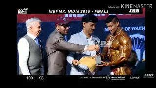 12th Mr. India Bodybuilding winner | 100+ kg | 31-03-2019 chennai