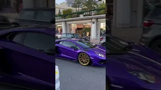 Aventador SVJ cruising through Monaco 🇲🇨   #lamborghini #aventador #svj #shorts