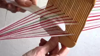 weaving narrow warp faced patterned bands