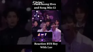 Ateez reaction BTS Boy with luv 😀😀fall in luv with BTS😍😍