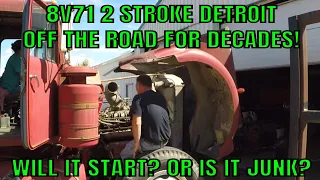 WILL IT START? 1968 W900A 8V71 2 STROKE DETROIT!?