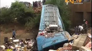 Eritrean News - Dramatic Bus Accident 6 death and 23 Injured in Libanay by Eri TV