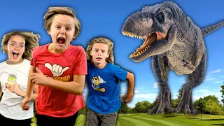 Dinosaurs Invade Fun Squad House!