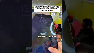 She wanted to unlock Disabled IPad for her Daughter😍#shorts #unlock #apple #ipad #disabled #ios #fy