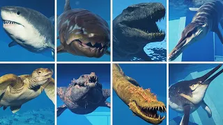 ALL AQUATIC CREATURES - Jurassic World Evolution 2